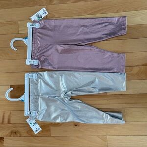 Carter's Shimmering Pink and Silver Leggings